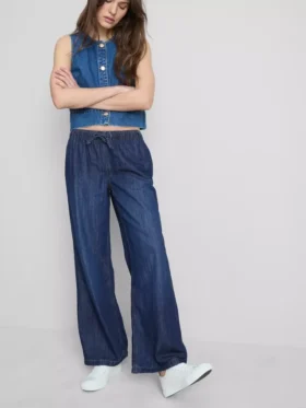 Egyenes szárú denim joggingnadrág