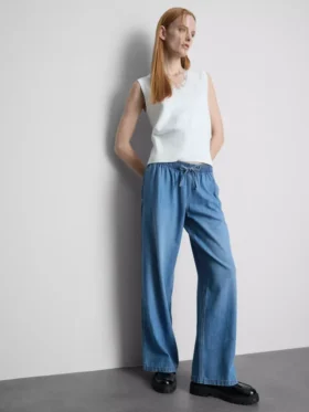 Egyenes szárú denim joggingnadrág