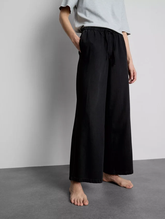 Egyenes szárú denim joggingnadrág