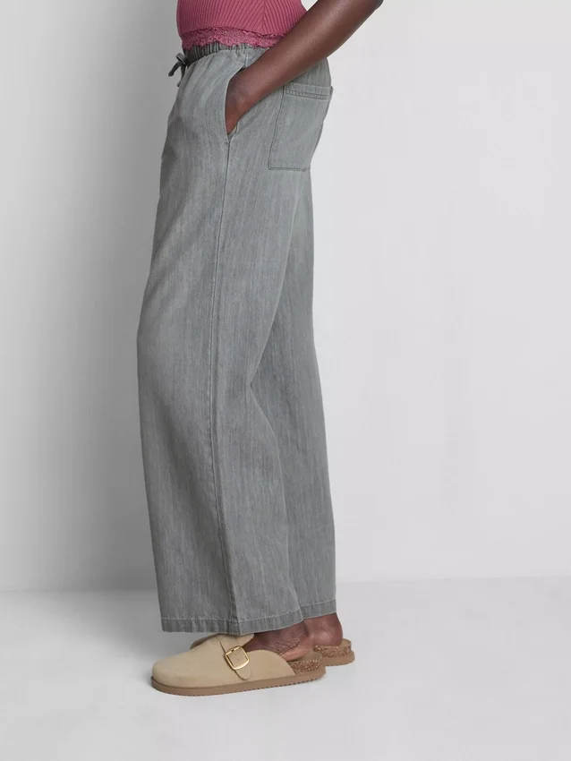 Egyenes szárú denim joggingnadrág