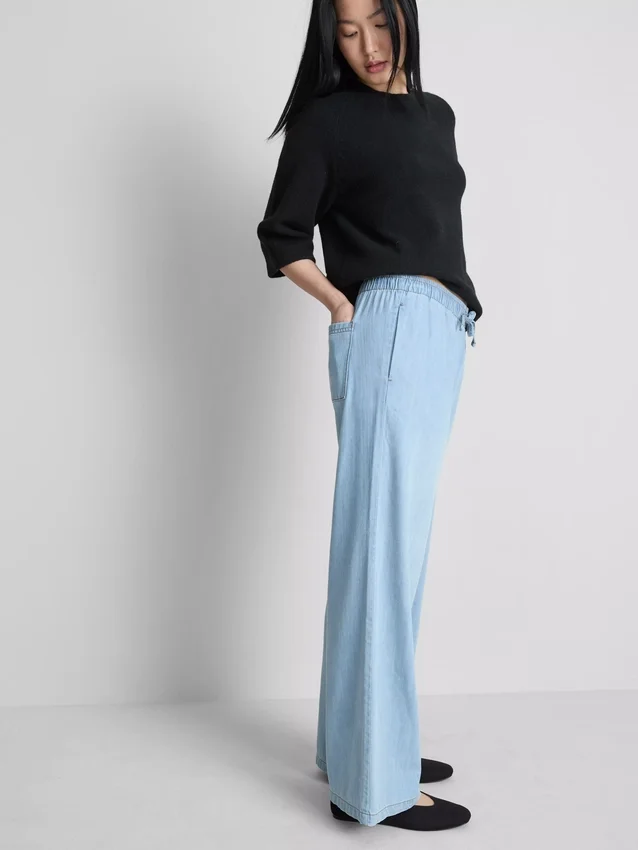 Egyenes szárú denim joggingnadrág