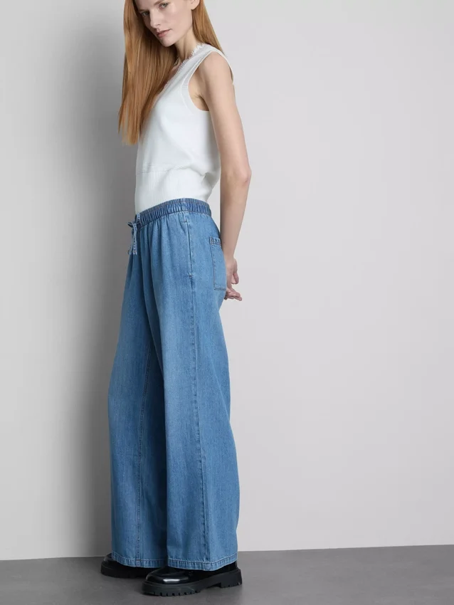 Egyenes szárú denim joggingnadrág