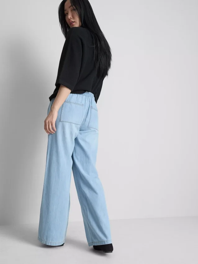 Egyenes szárú denim joggingnadrág