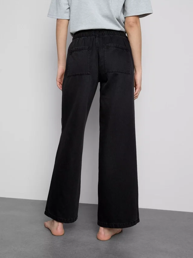 Egyenes szárú denim joggingnadrág