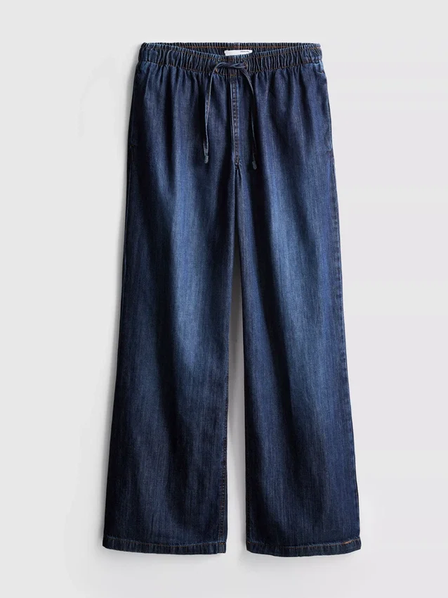 Egyenes szárú denim joggingnadrág