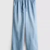 Egyenes szárú denim joggingnadrág