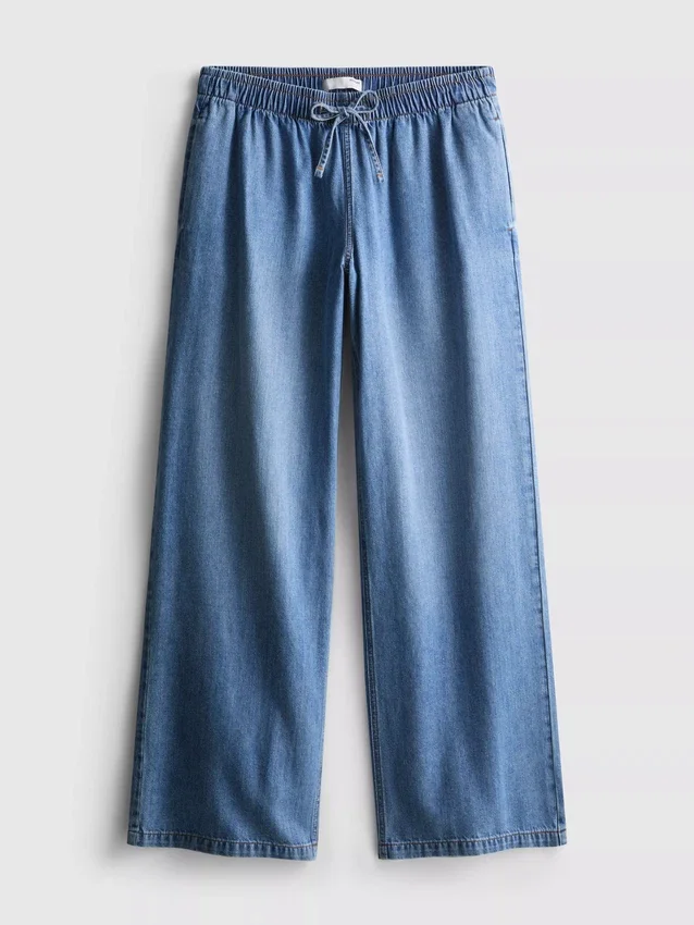 Egyenes szárú denim joggingnadrág