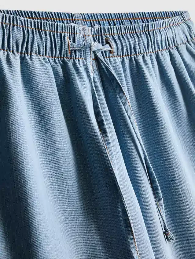 Egyenes szárú denim joggingnadrág