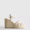 Espadrille sarokos szandál