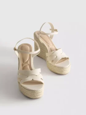 Espadrille sarokos szandál