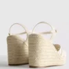 Espadrille sarokos szandál