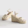 Espadrille sarokos szandál