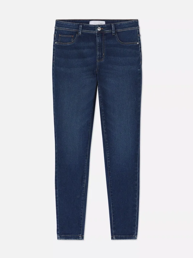 Essential közepes derékmagasságú skinny farmer | normál