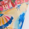 Festői mintás bandana bikini felső