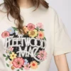 Fleetwood Mac laza pamut póló grafikával