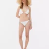 Gyöngyös díszítésű horgolt bikini felső