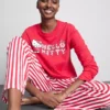 Hello Kitty csíkos pizsamakészlet