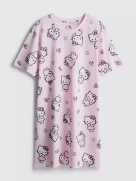 Hello Kitty pamut grafikás hálóing