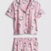 Hello Kitty rövid, boyfriend stílusú pizsama
