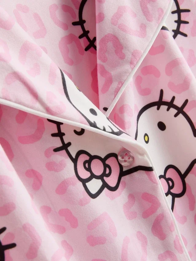 Hello Kitty rövid, boyfriend stílusú pizsama