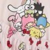Hello Kitty és barátai mintás pizsamafelső