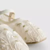 Hímzett balerina cipők