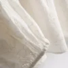 Hímzett, ballonujjas blúz