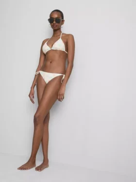 Hímzett, oldalt kötős bikini alsó