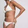 Hímzett, oldalt kötős bikini alsó