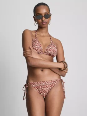 Háromszög alakú, oldalt kötős bikini szett