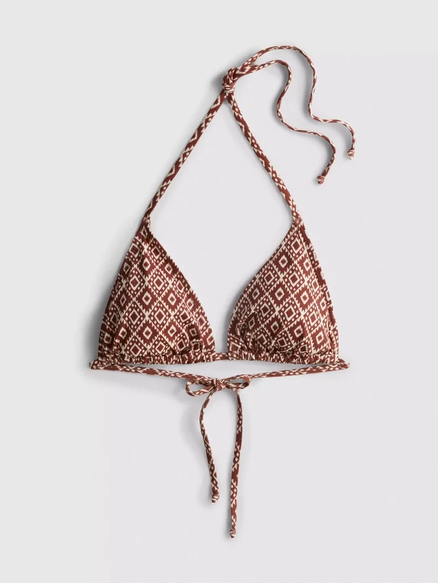 Háromszög alakú, oldalt kötős bikini szett