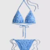 Háromszög alakú, oldalt kötős bikini szett