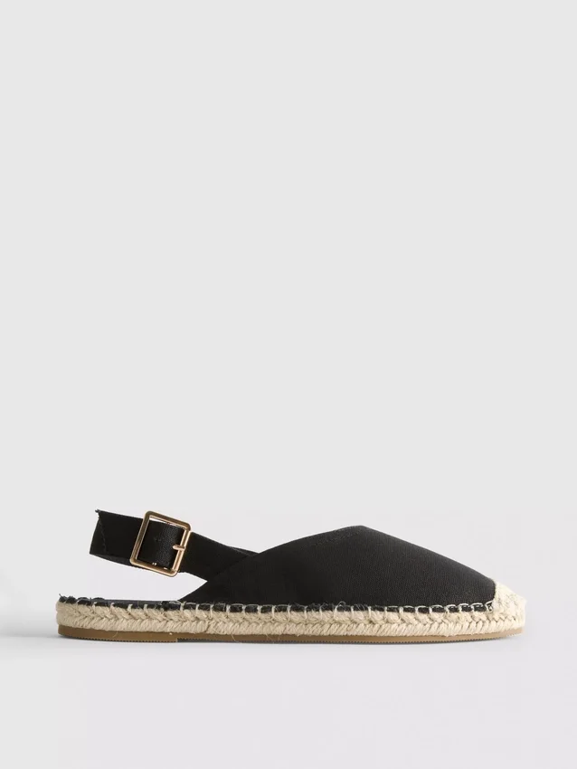 Hátsó pántos espadrill szandál