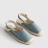 Hátsó pántos espadrill szandál