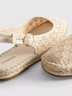Hátsó pántos espadrill szandál