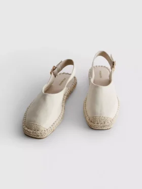Hátsó pántos espadrill szandál