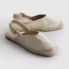 Hátsó pántos espadrill szandál