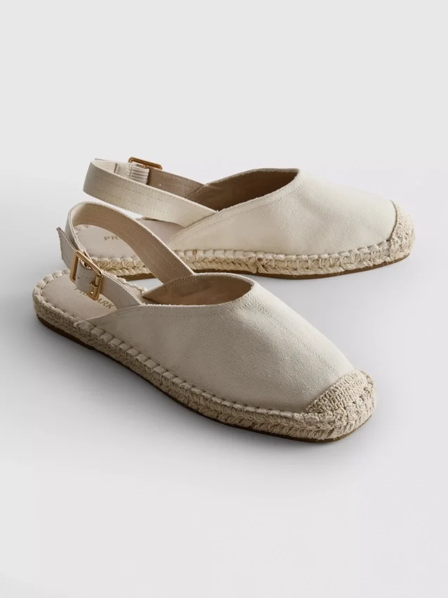 Hátsó pántos espadrill szandál