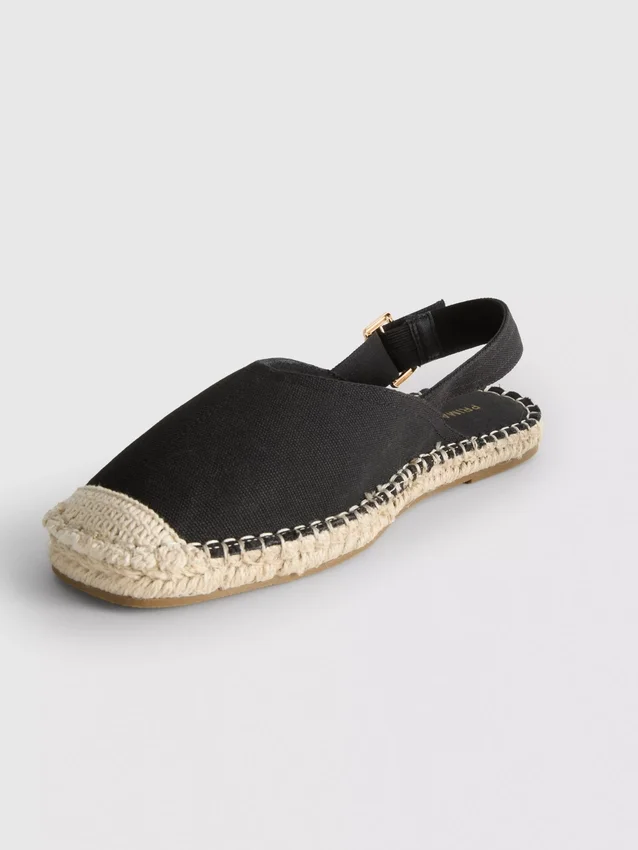 Hátsó pántos espadrill szandál