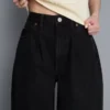 Kiváló minőségű pamut denim, hordószárú farmer