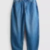 Kiváló minőségű pamut denim, hordószárú farmer