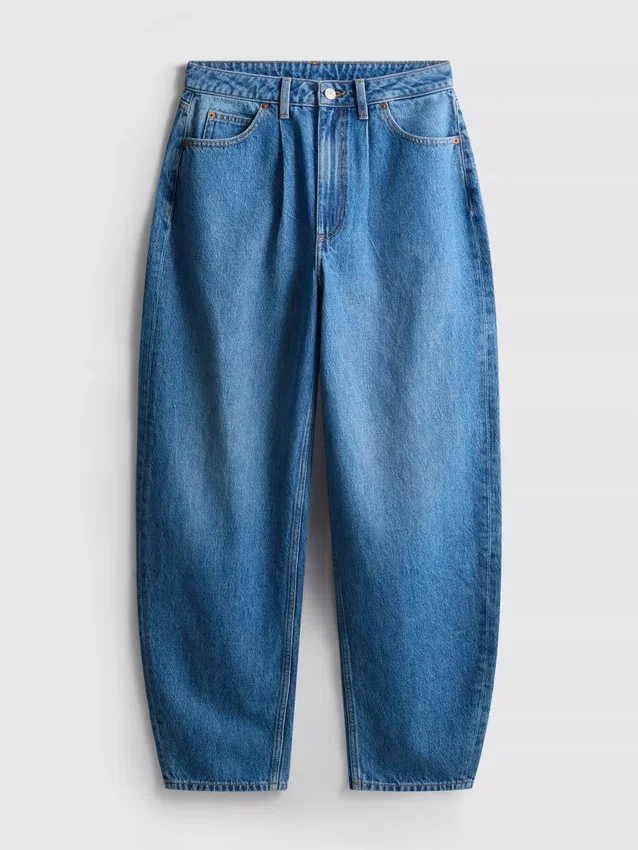 Kiváló minőségű pamut denim, hordószárú farmer