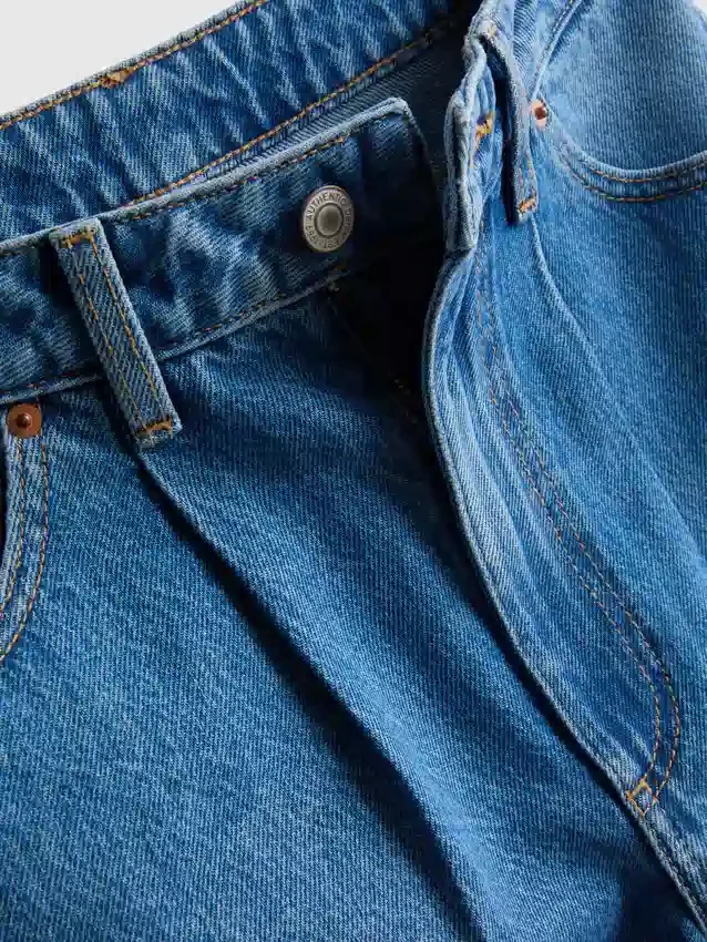 Kiváló minőségű pamut denim, hordószárú farmer
