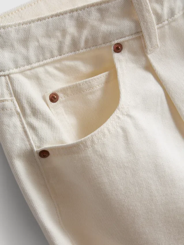 Kiváló minőségű pamut denim, hordószárú farmer