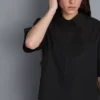 Kiváló minőségű pamut, rövid ujjú, téglalap alakú ing