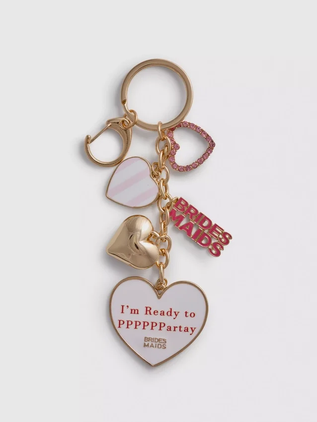 Koszorúslányos medálos kulcstartó