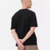 Kötött nyakú, laza szabású pamut póló