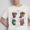 Lazított Gorillaz grafikás zenei póló