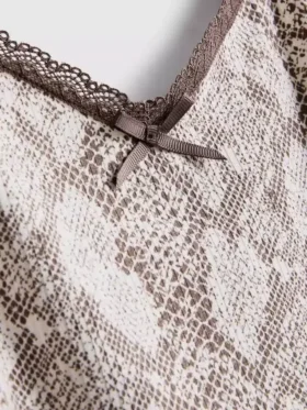 Leopárdmintás csipkés pójáru