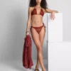 Lánc díszítésű, oldalt megkötős bikini alsó